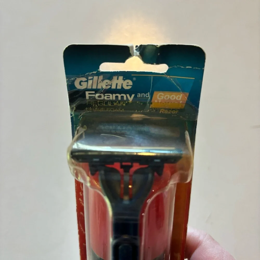 NEW Vintage Mens Gillette Good News Razor Foamy Regular Shave Foam Multipack 2